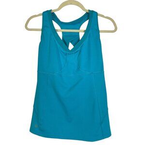 Athleta VaVa Built In Bra Tank Sky Blue 36D Racerback